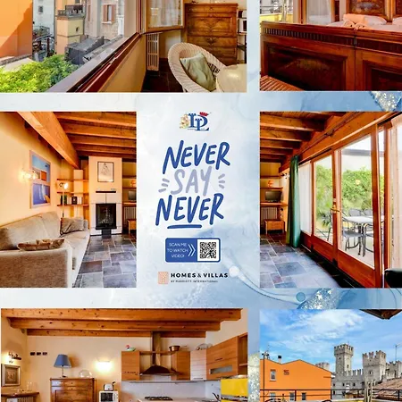 Desenzanoloft Official Partner Marriott Homes & Villas -Penthouse Never Say Never Sirmione Castle View Exterior photo